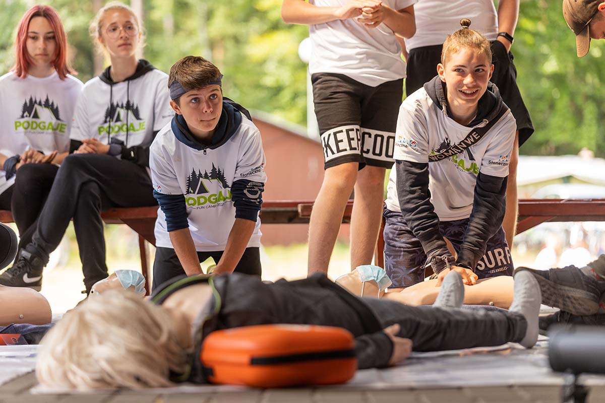 Zajęcia edukacyjne podczas obozów dla młodzieży