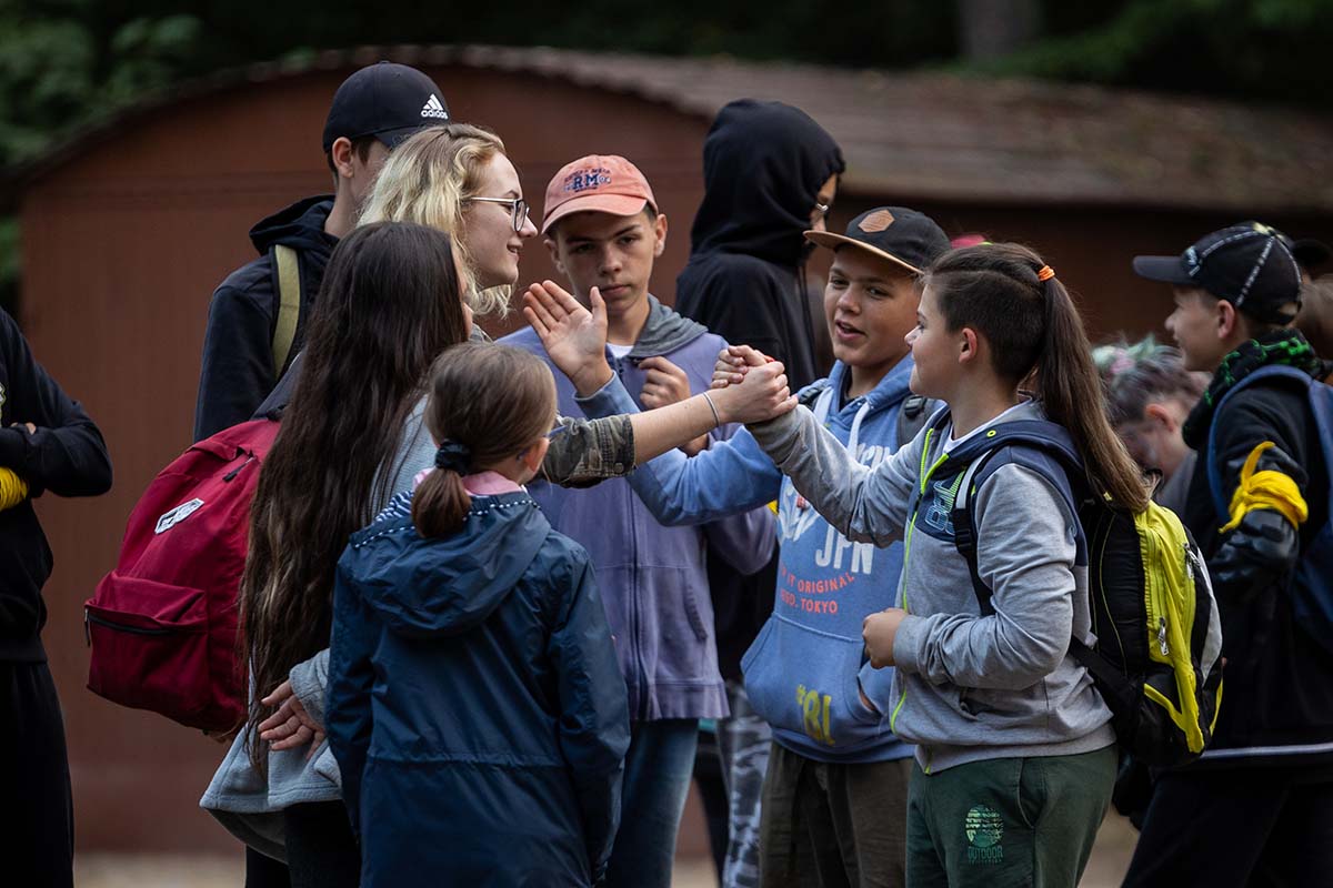 Zajęcia grupowe dla dzieci na obozach w Kuźnicy